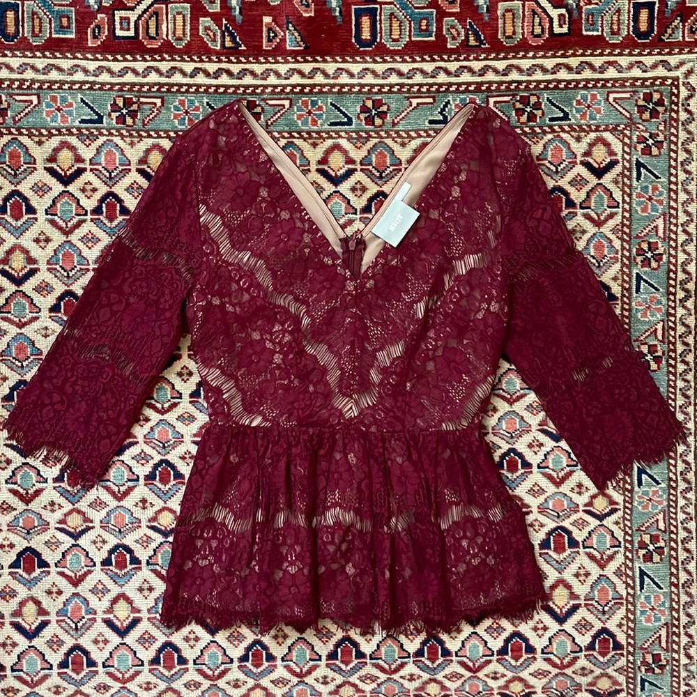 Maeve Peplum Illusion Top